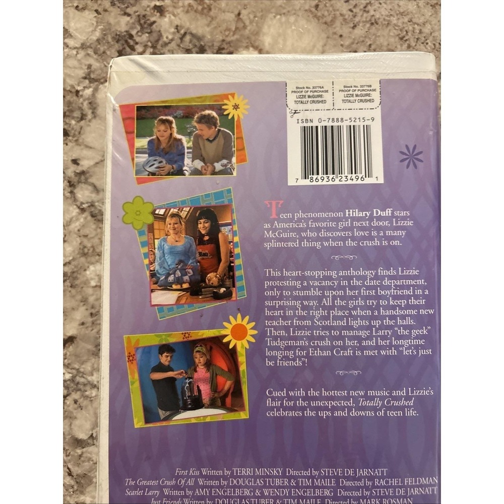 Lizzie McGuire: Totally Crushed VHS 2004 Disney Clamshell Retro Nostalgia VTG - Picture 8 of 9